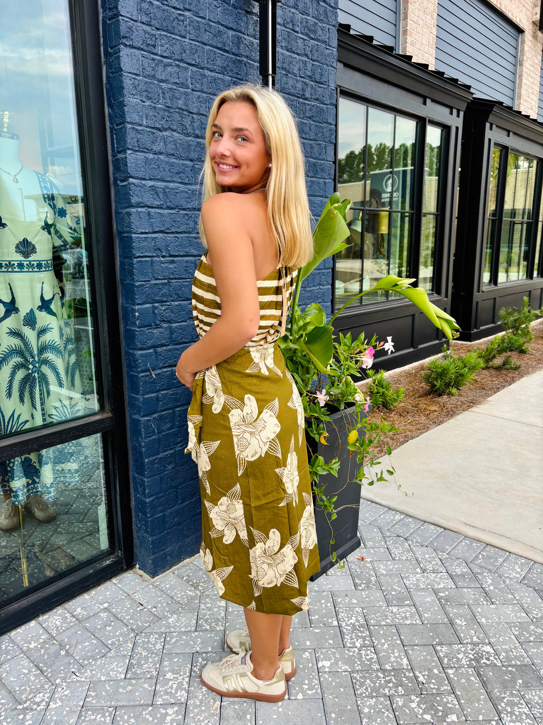 Jungle Trails One Shoulder Dress