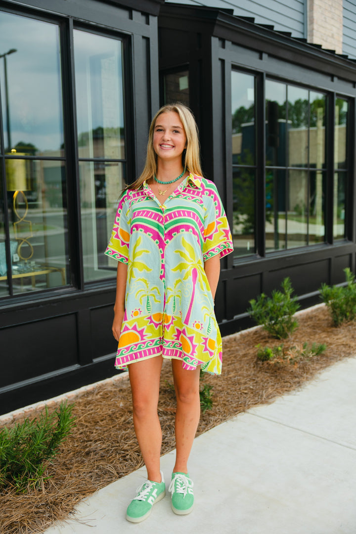 Palm Beach Shirt Dress