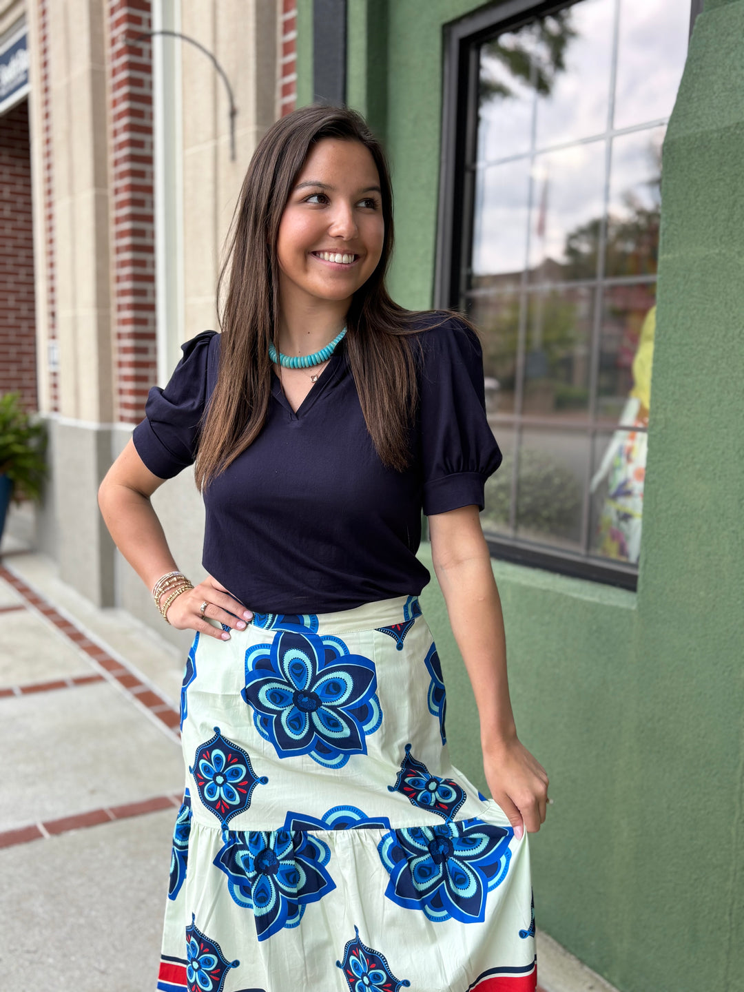 Geometric Florals Maxi