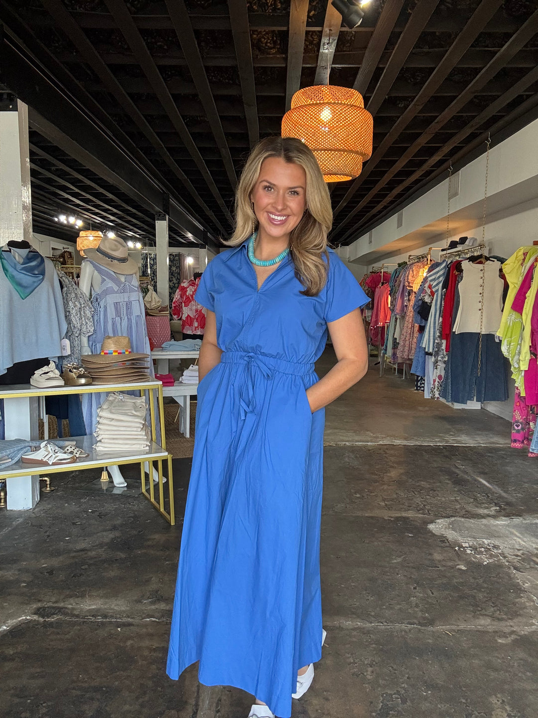 Summer Blues Midi Dress