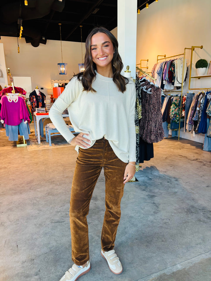 Smarty Pants in Cognac - Daze Denim