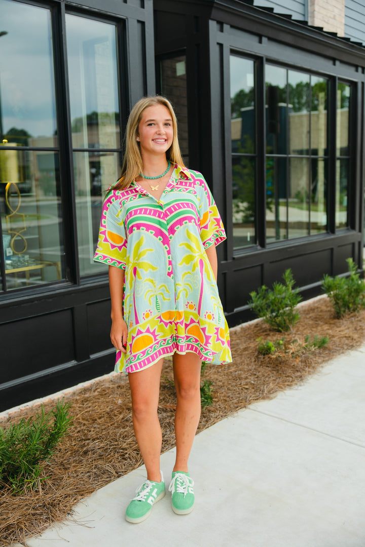 Palm Beach Shirt Dress