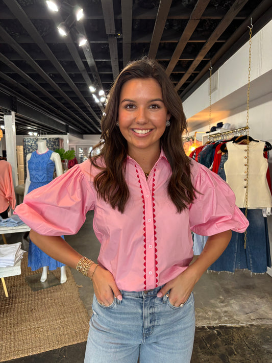 Pink Ric Rac Blouse