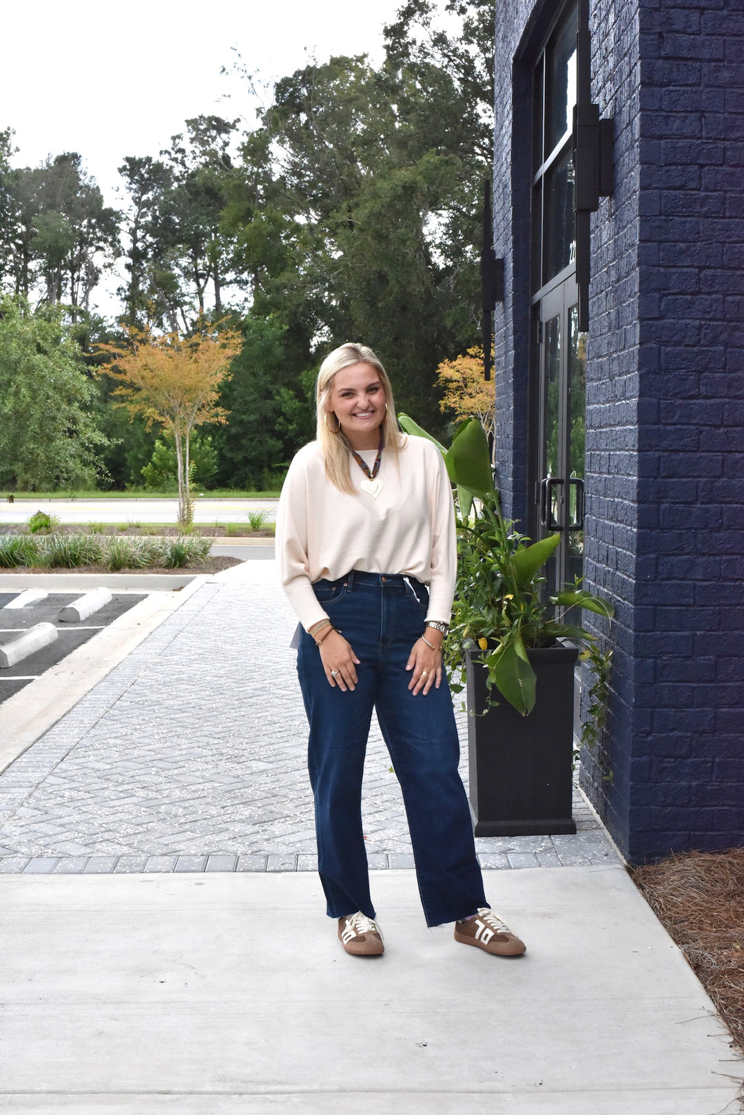 Ryu Sweater Top in Cream