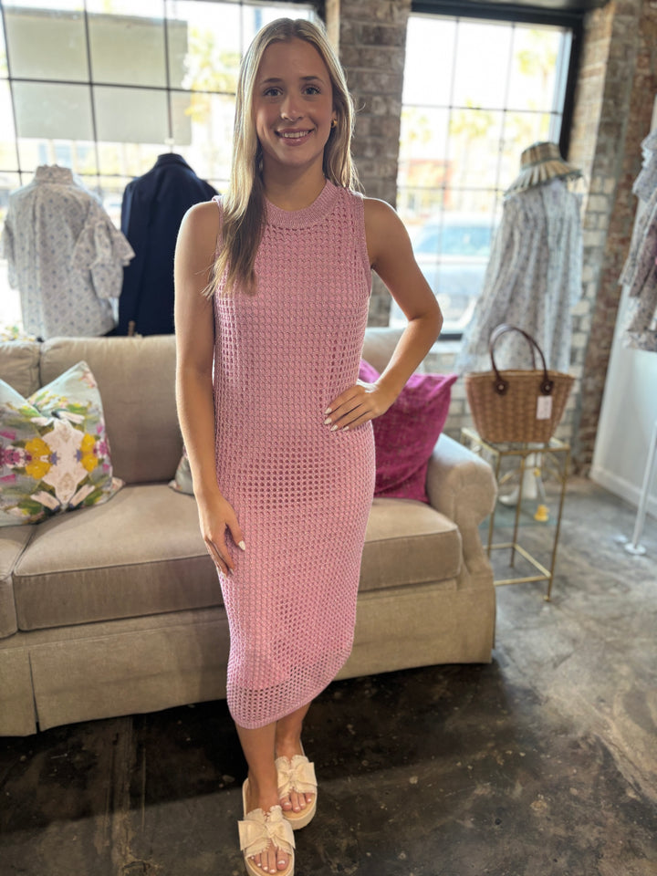 Pink Knit Maxi