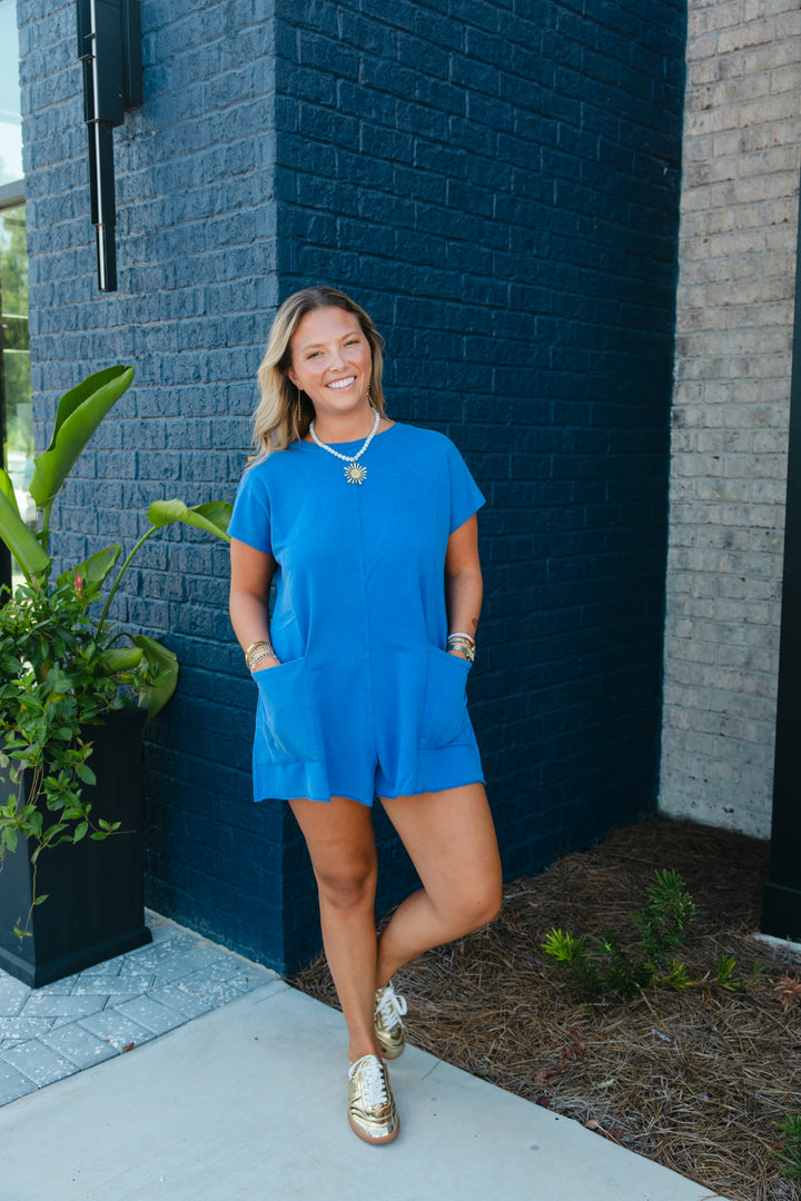 Royal Blue Playsuit Romper
