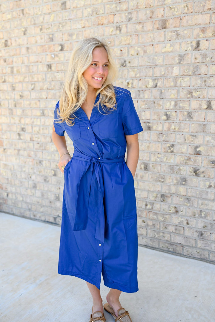 Poplin Midi Shirtdress