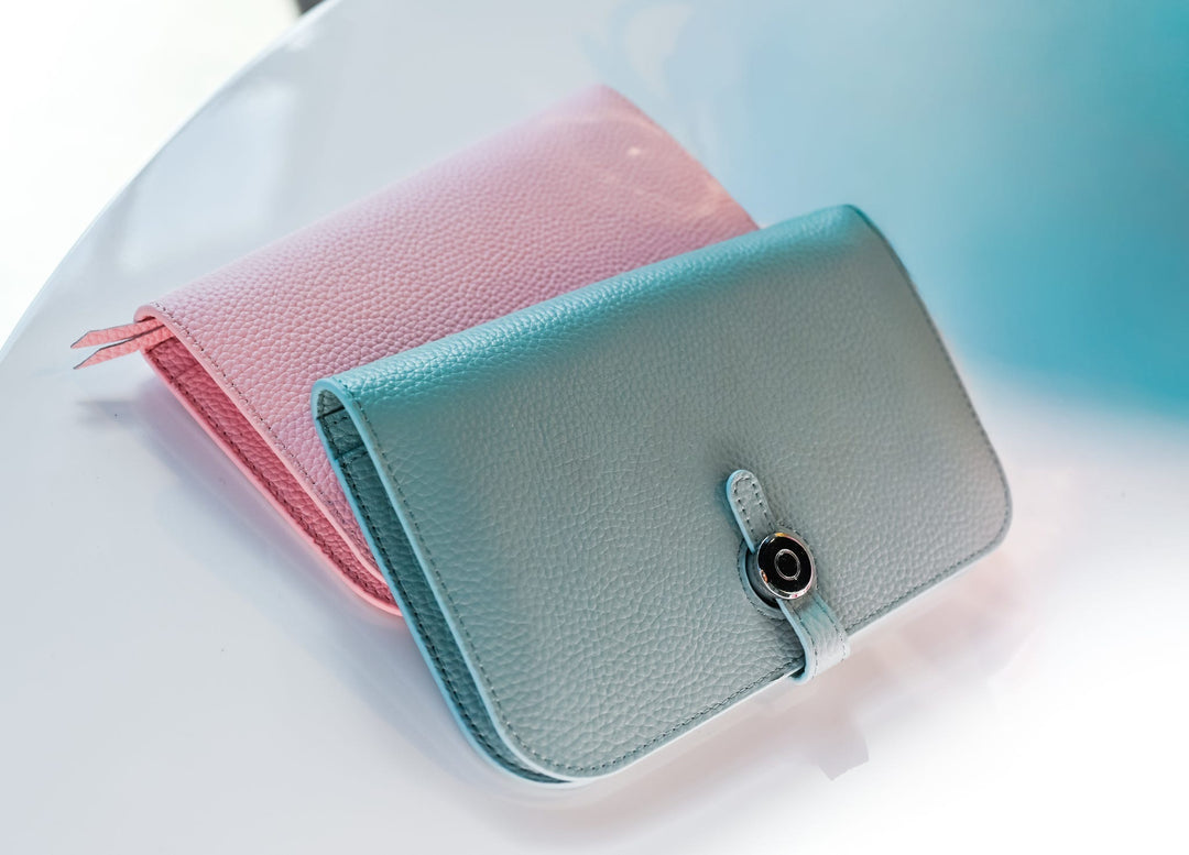 The Florence Wallet in Sky Blue