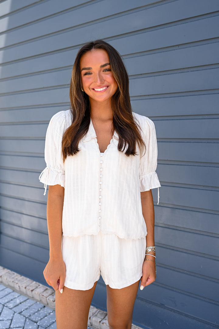 Leyah Salt Short Sleeve Top
