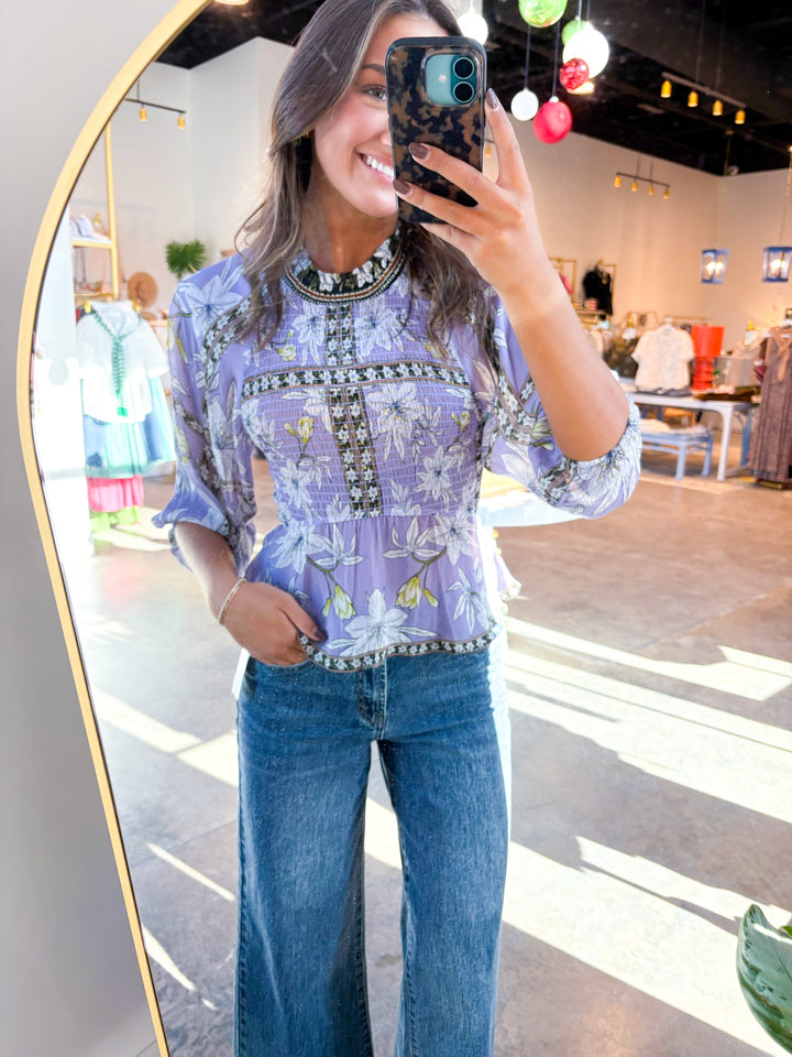 Flowy Amethyst Top
