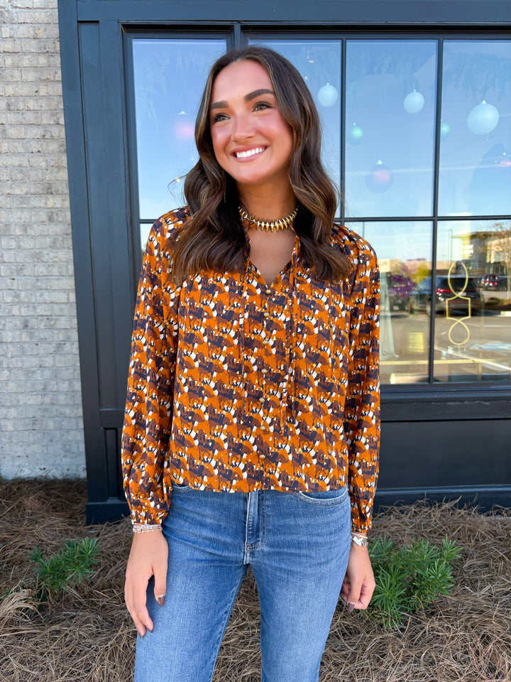 Elastic Neck Peasant Top