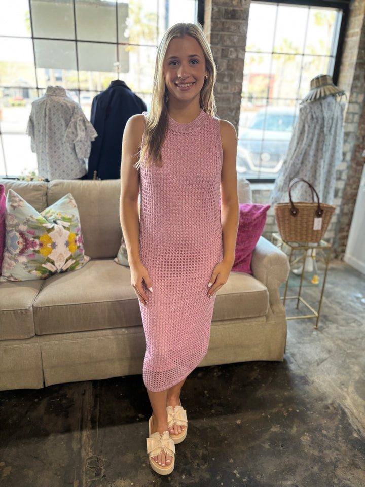 Pink Knit Maxi