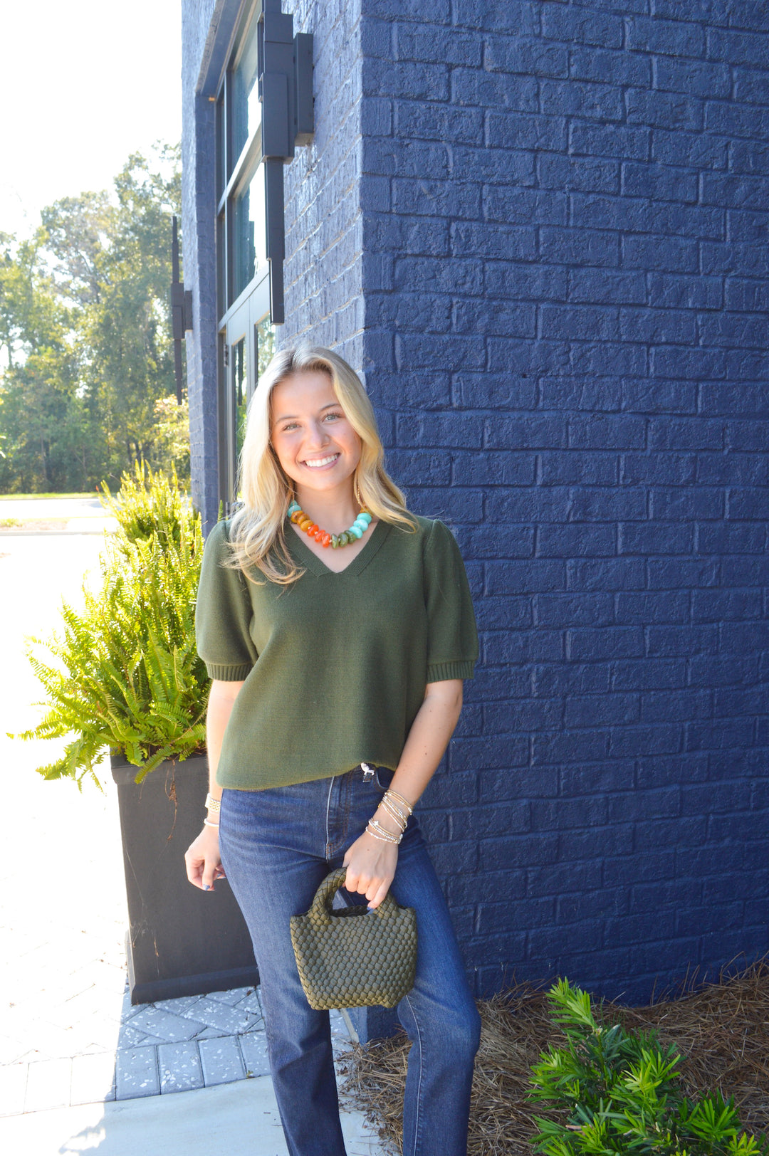 Vana Top in Olive