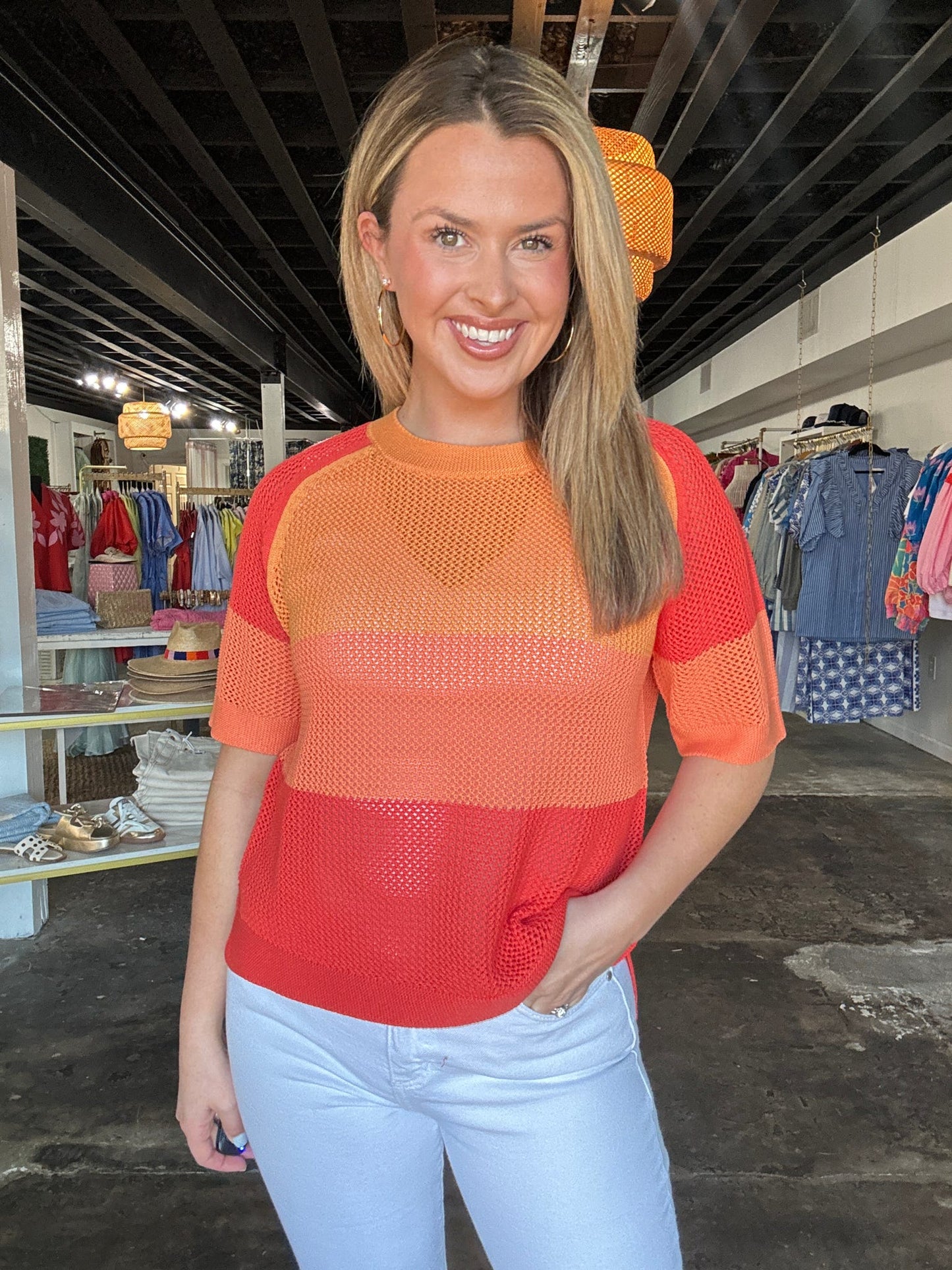 Coral Samsara Top