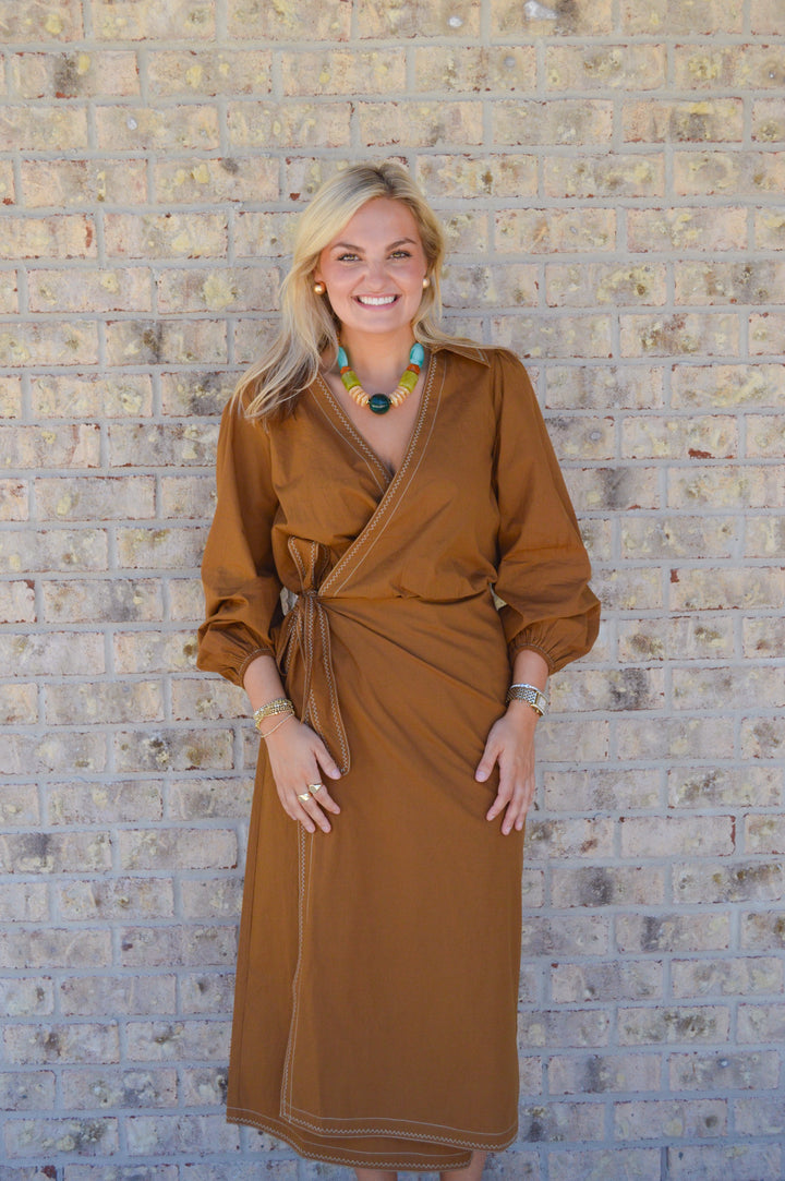 Avery Dress in Cinnamon