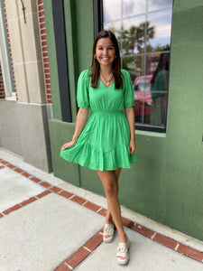 Evergreen Mini Dress