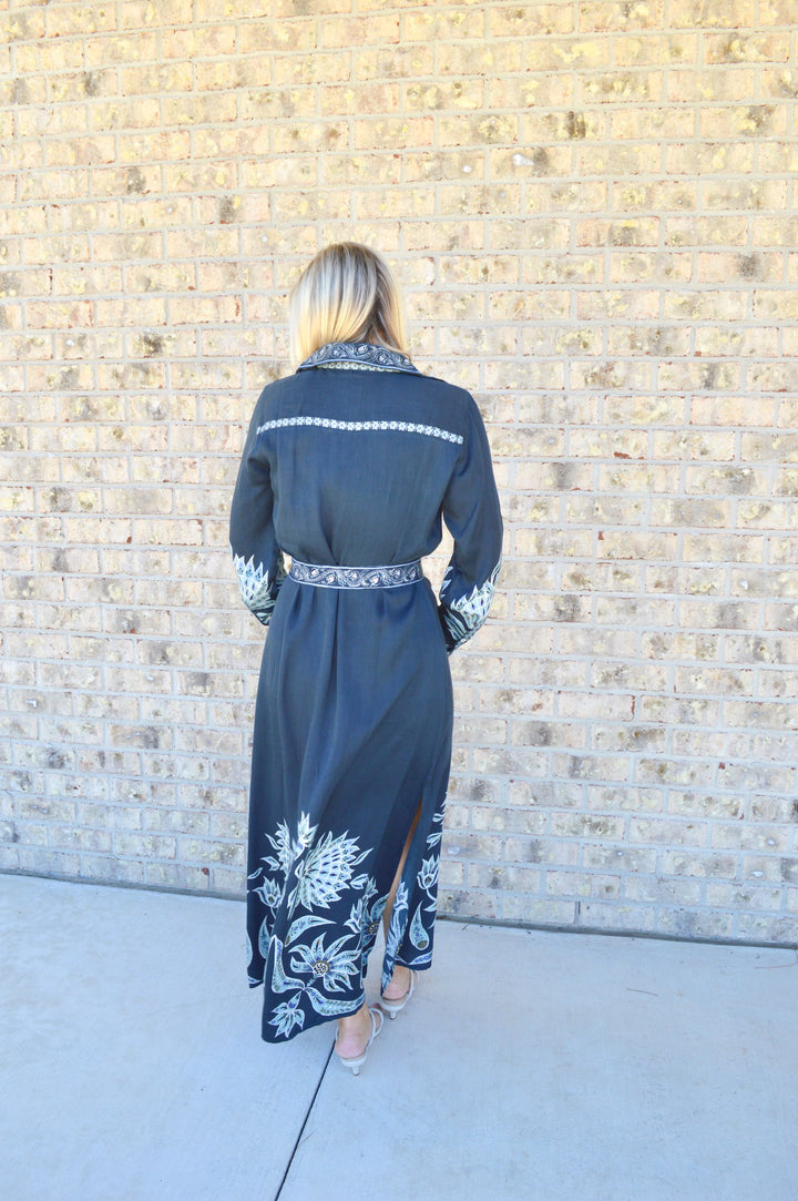 Emma Shirt Dress in Alexia Nightfall