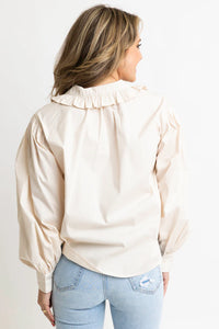 Ivory Pleat Top