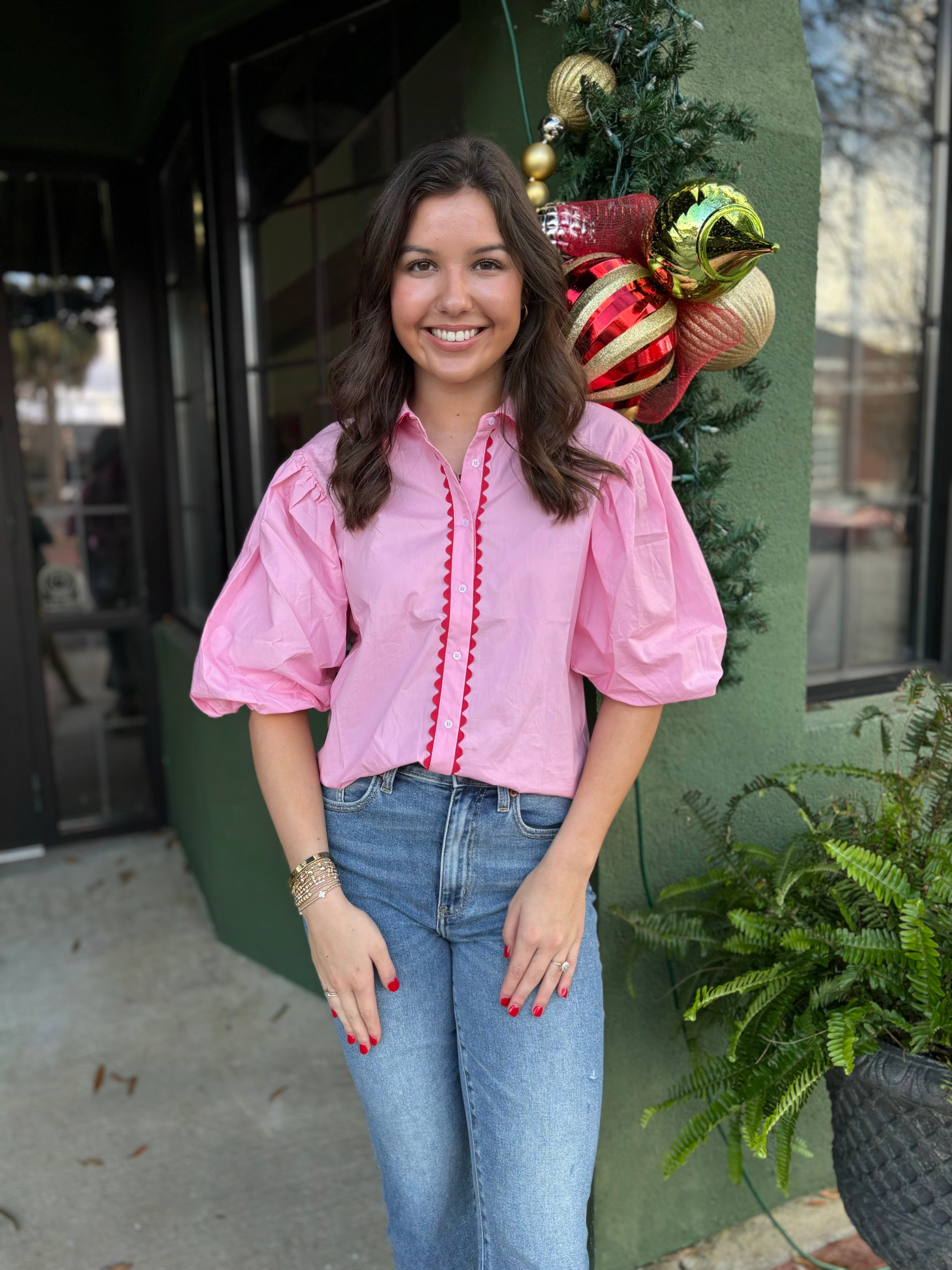 Pink Ric Rac Blouse