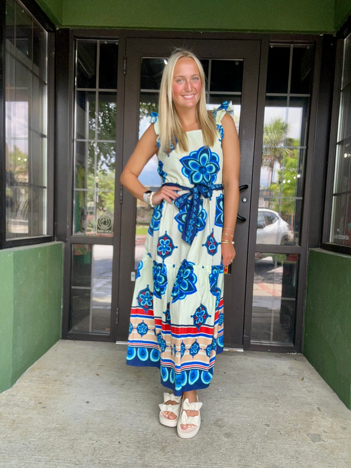 Geometric Florals Maxi