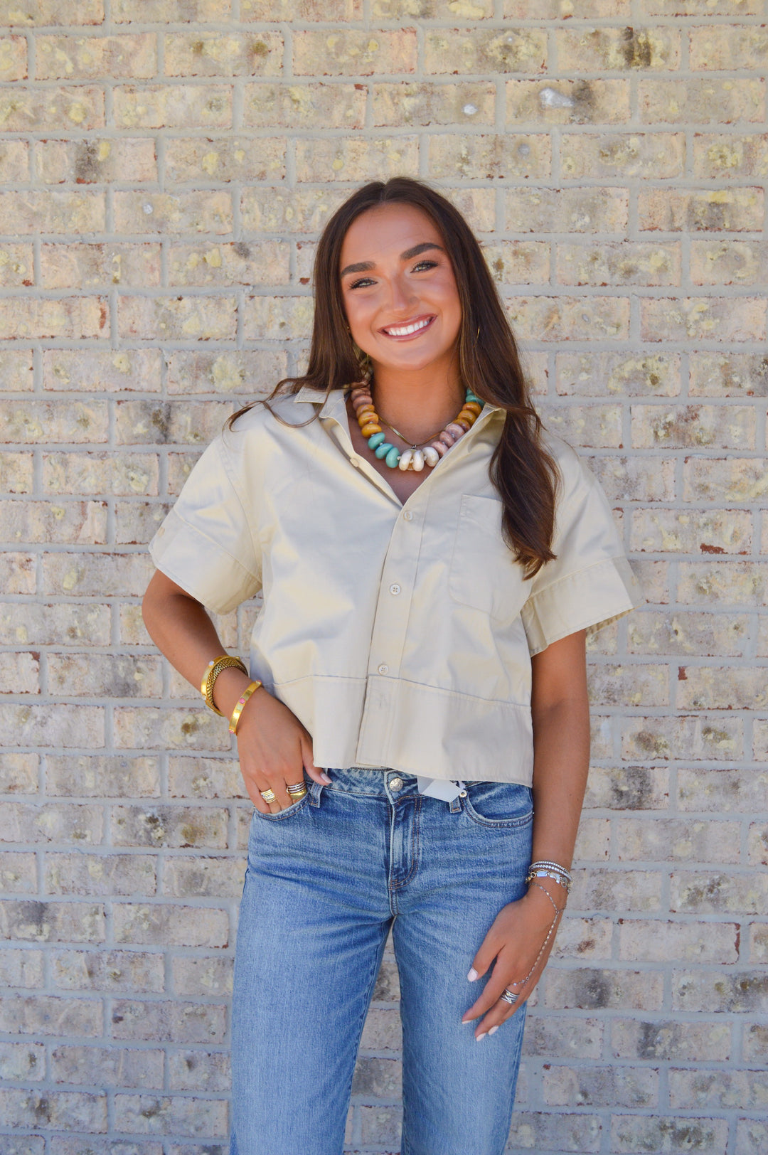 Reese Ruffle Collar Top
