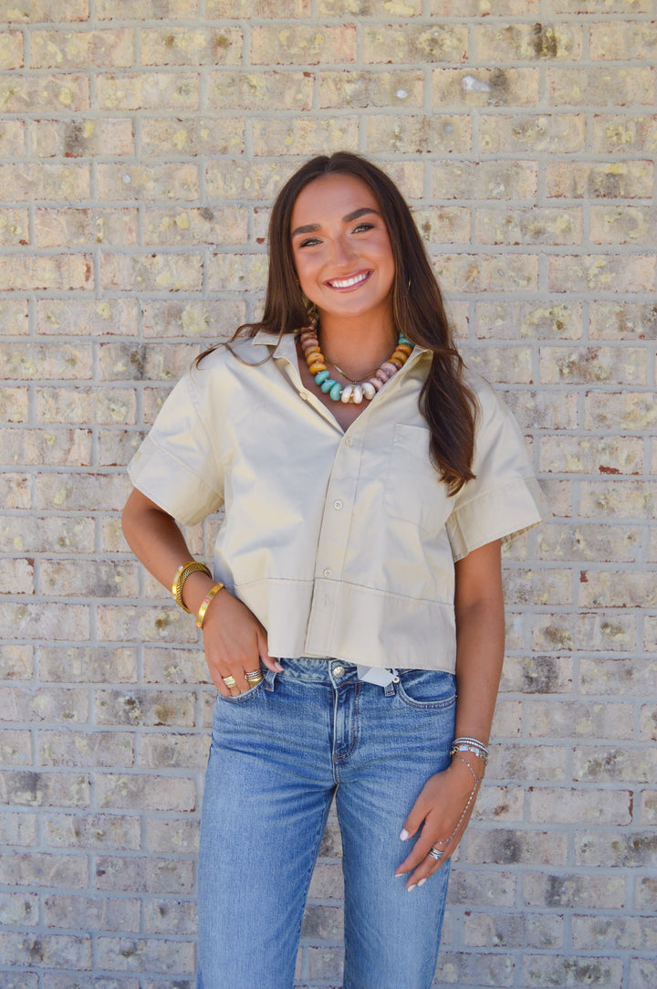 Reese Ruffle Collar Top
