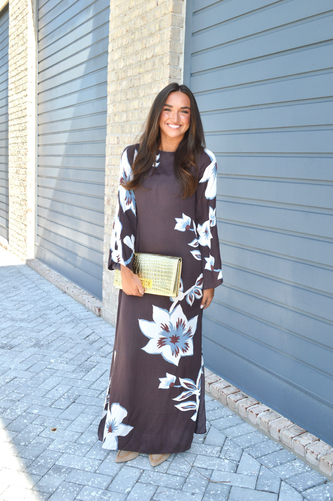 Parker Maxi Dress in Solid Ganache