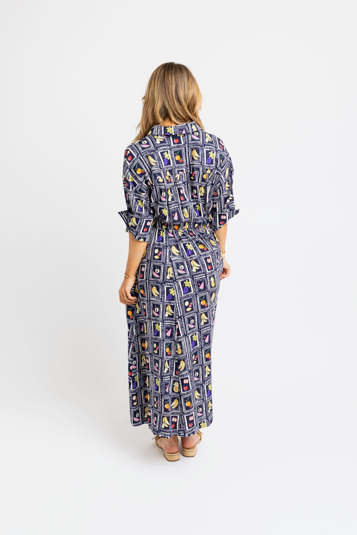 Italian Fruit Maxi Dress