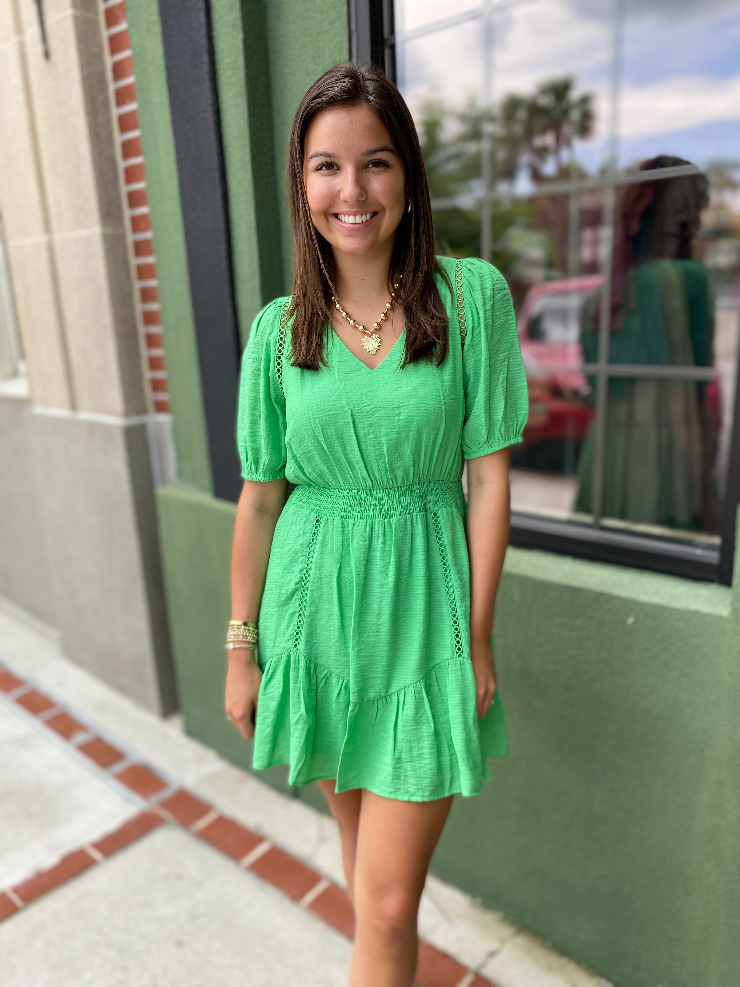 Evergreen Mini Dress