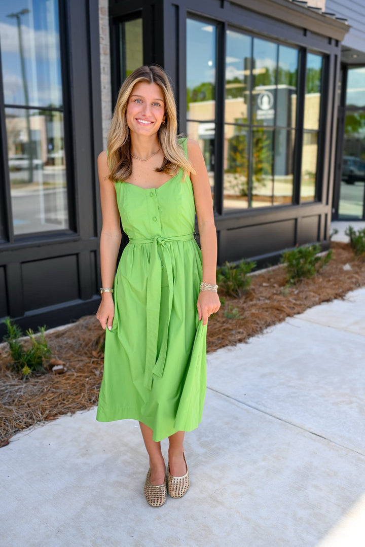 Classic Poplin Midi Dress