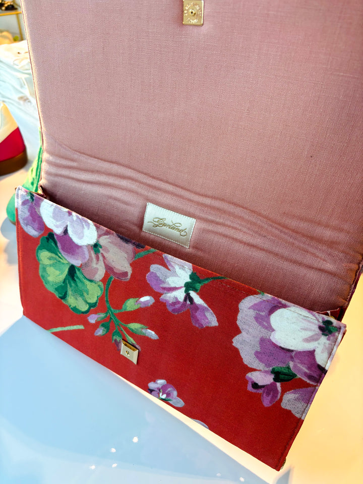Gucci Floral Scarf Clutch