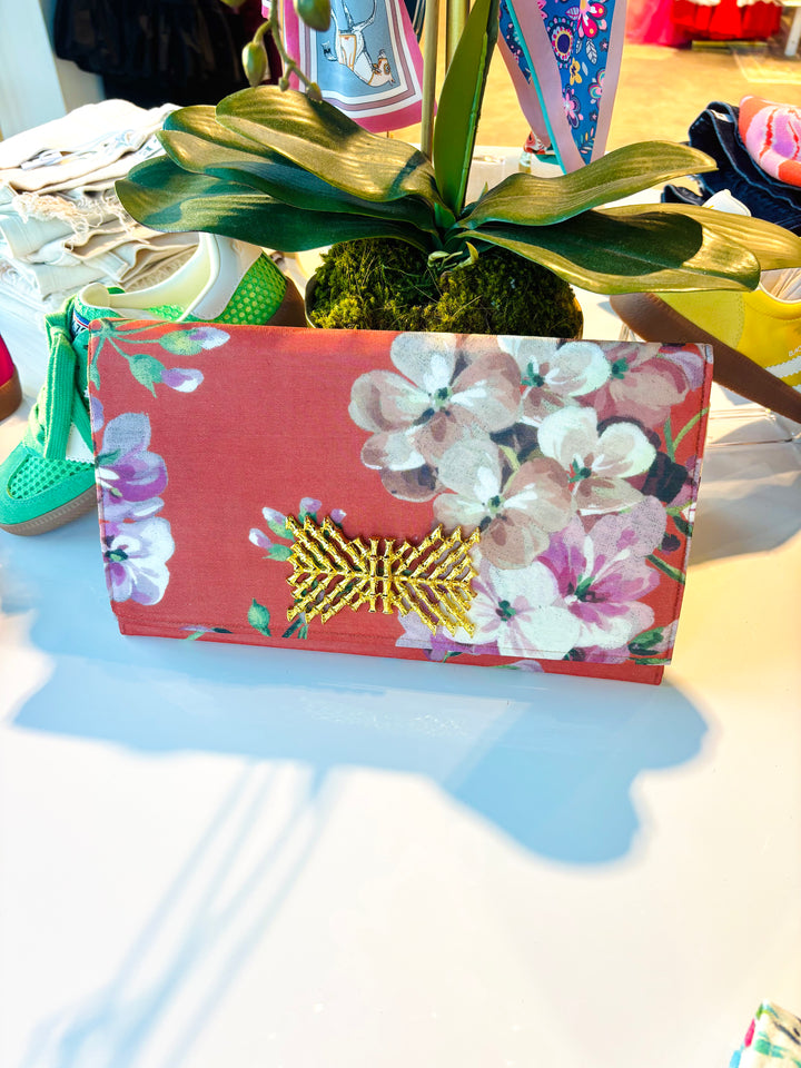 Gucci Floral Scarf Clutch