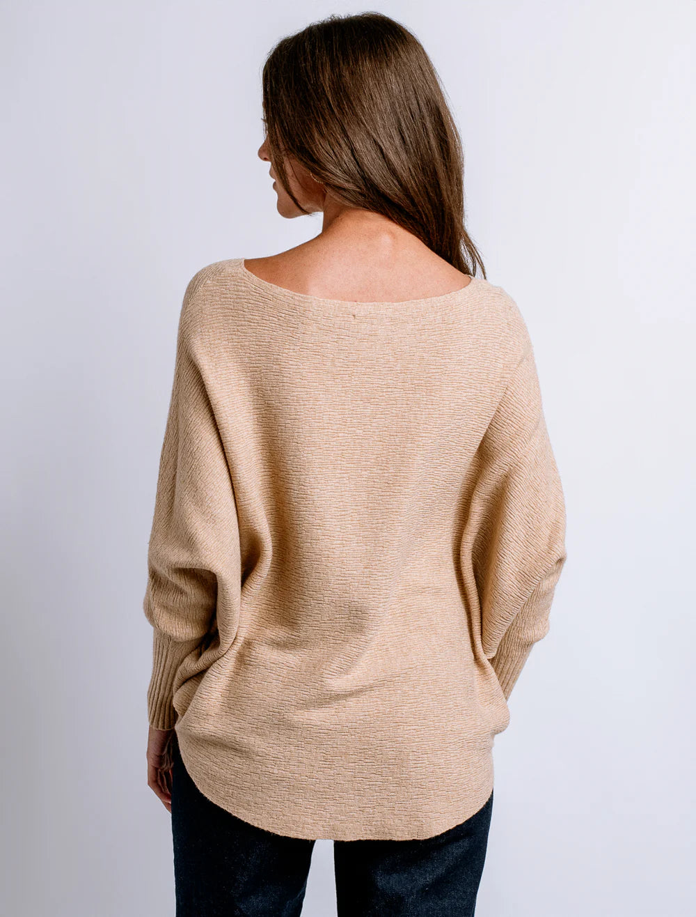 Ryu Sweater Top in Light Camel