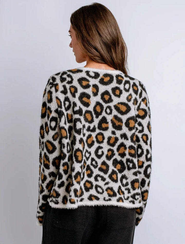 Cheetah Print Fuzzy Cardigan