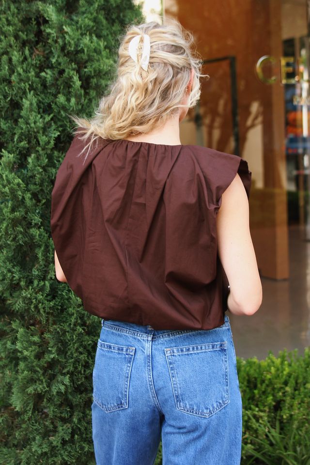 Brown Bubble Top