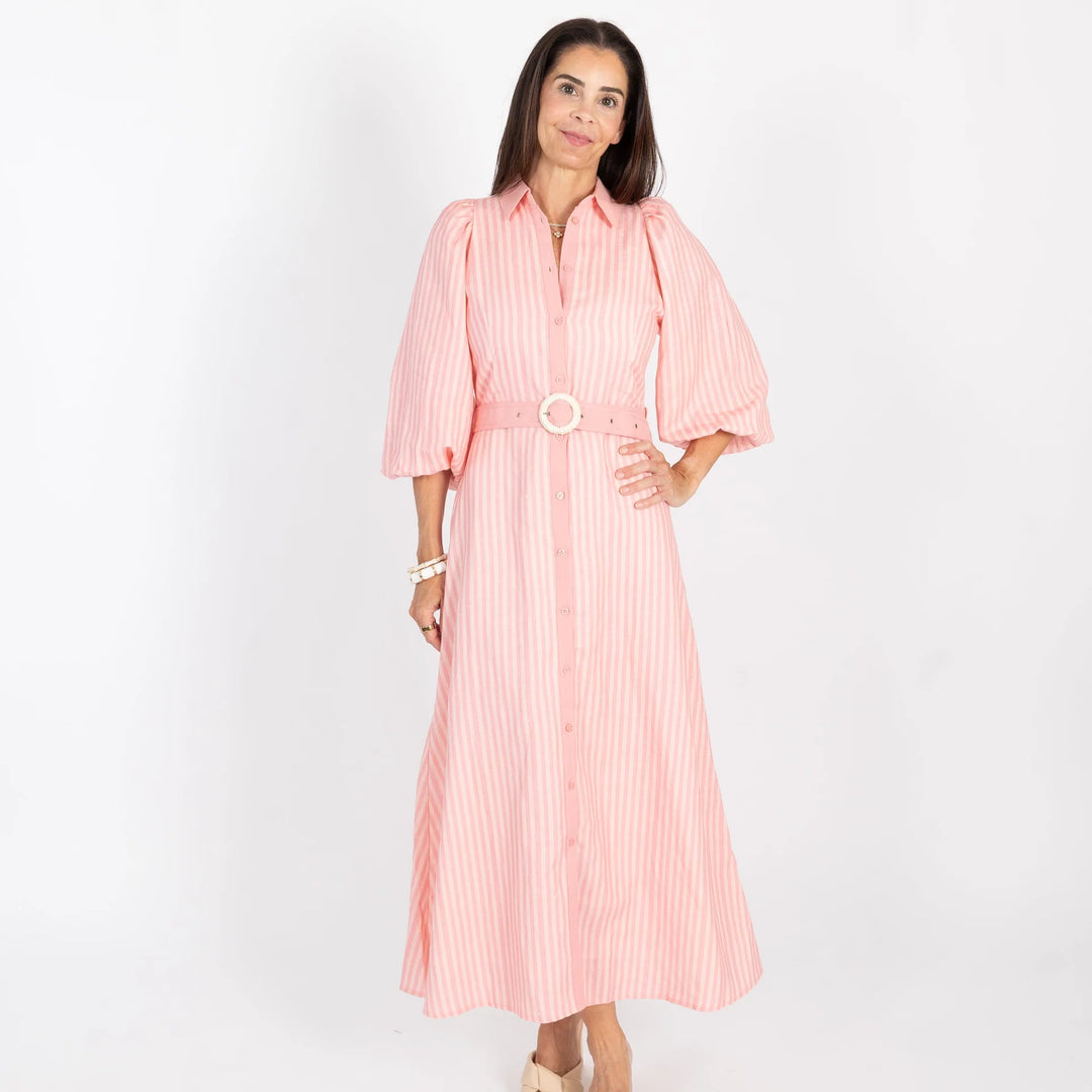 Pink Stripe Lyla Maxi Dress
