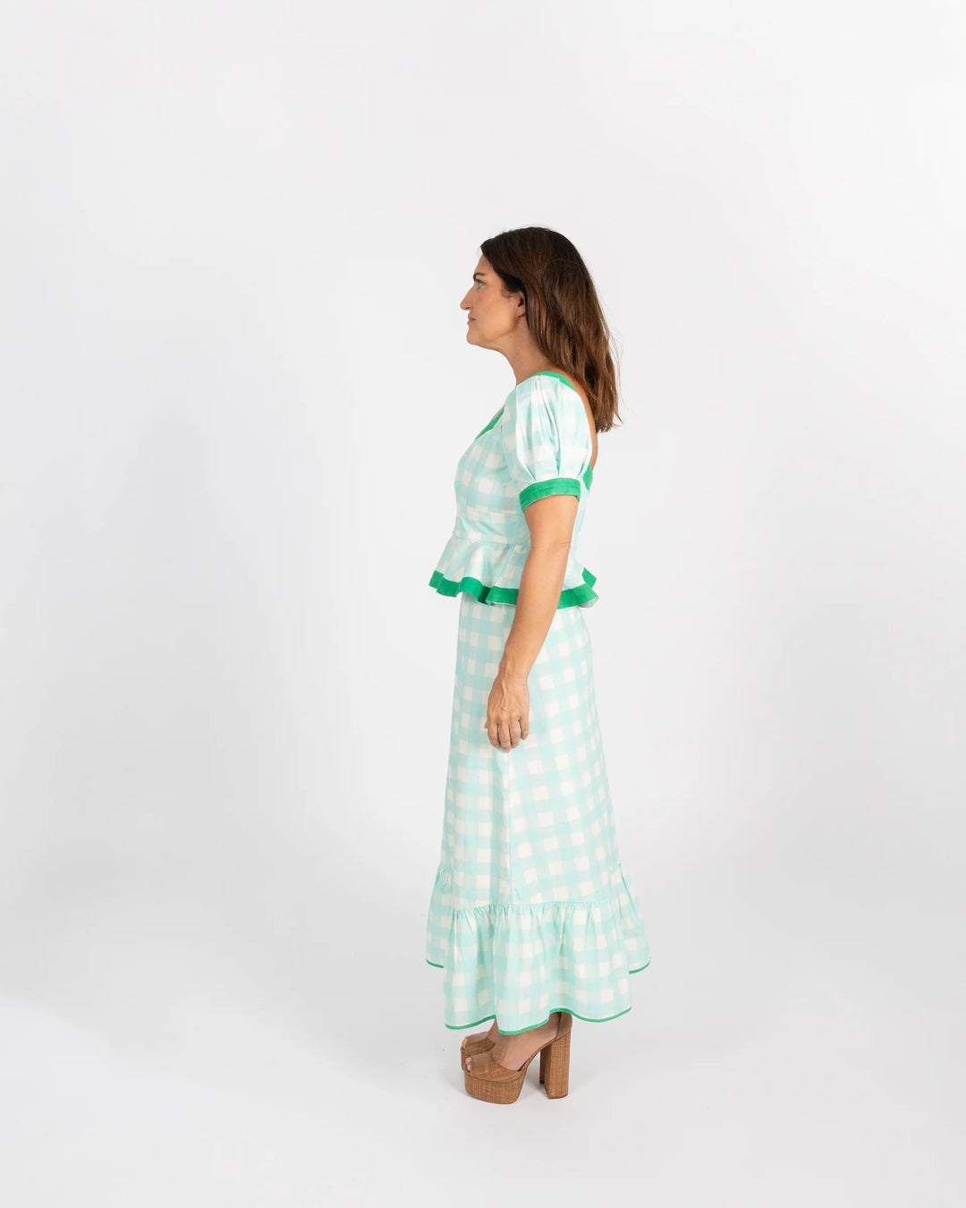 Buffalo Check Puff Sleeve Addie Top