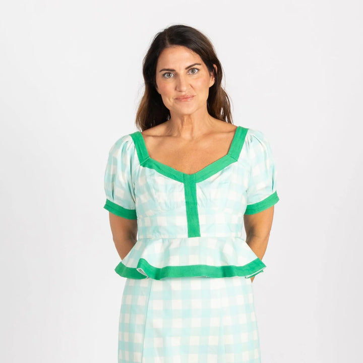 Buffalo Check Puff Sleeve Addie Top