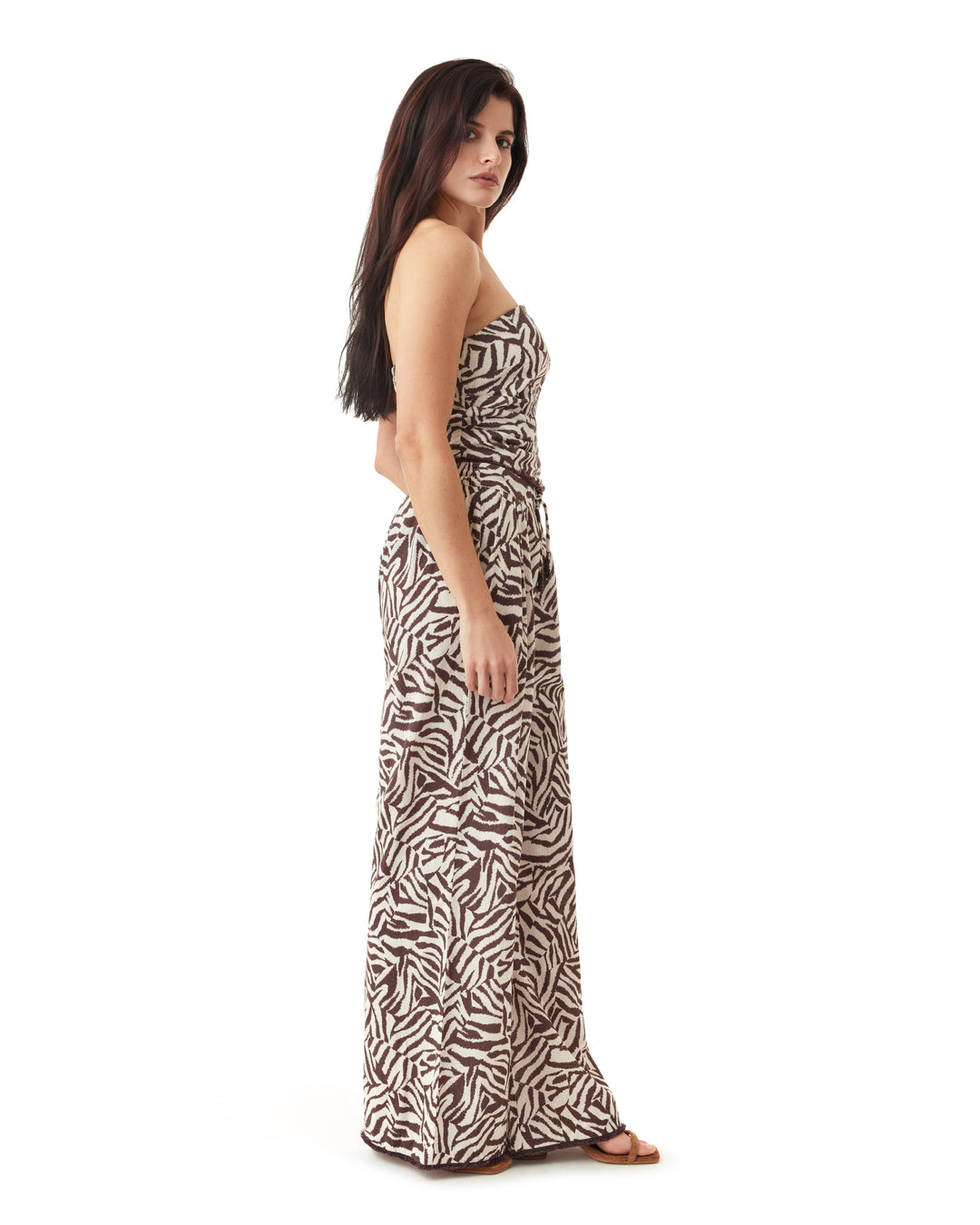 Exotic Scarf Top + Pants Set