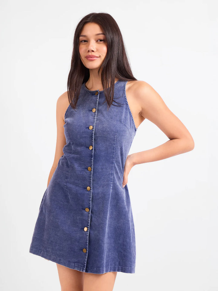 Get Like This Button Mini Dress