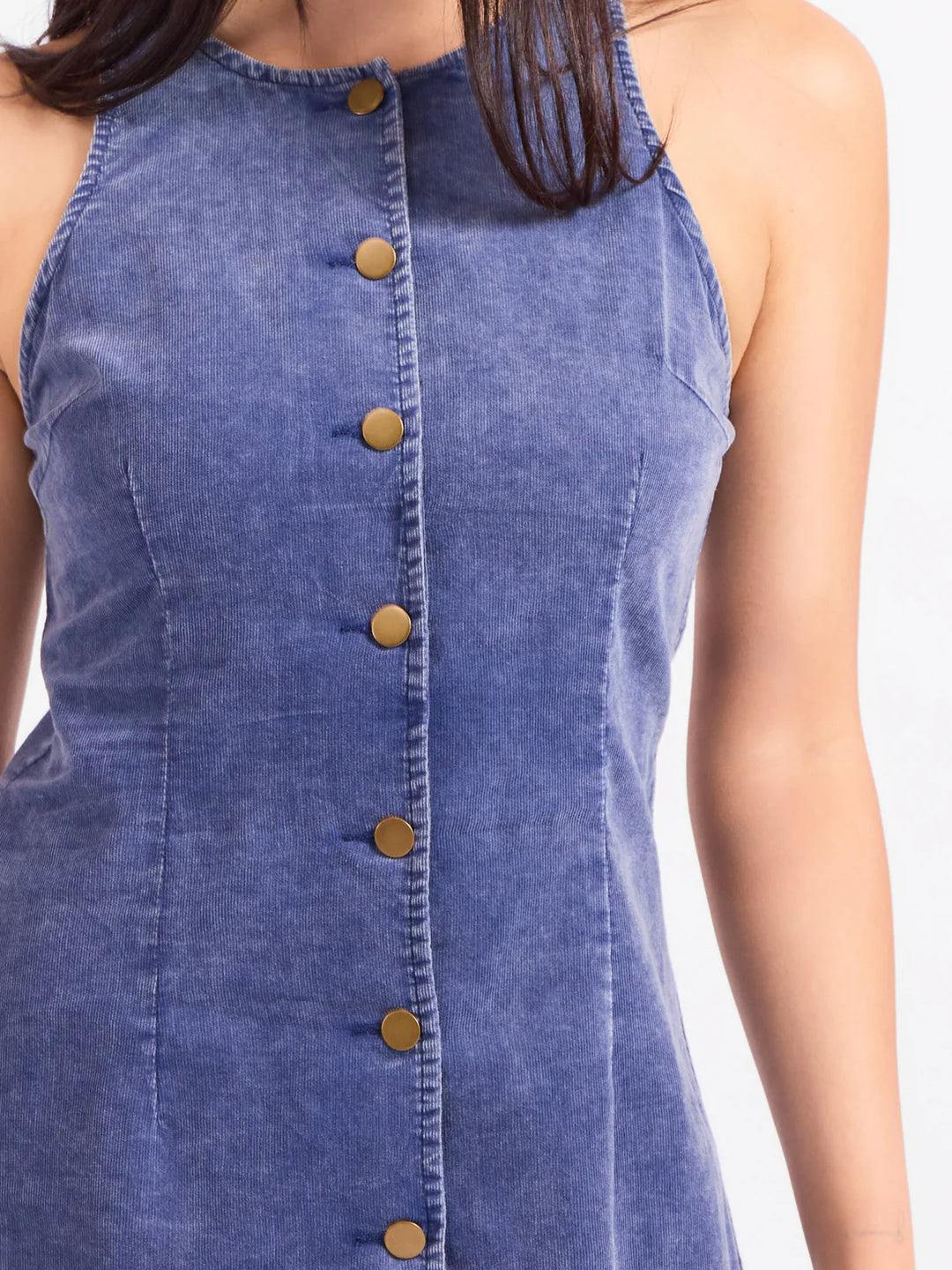 Get Like This Button Mini Dress