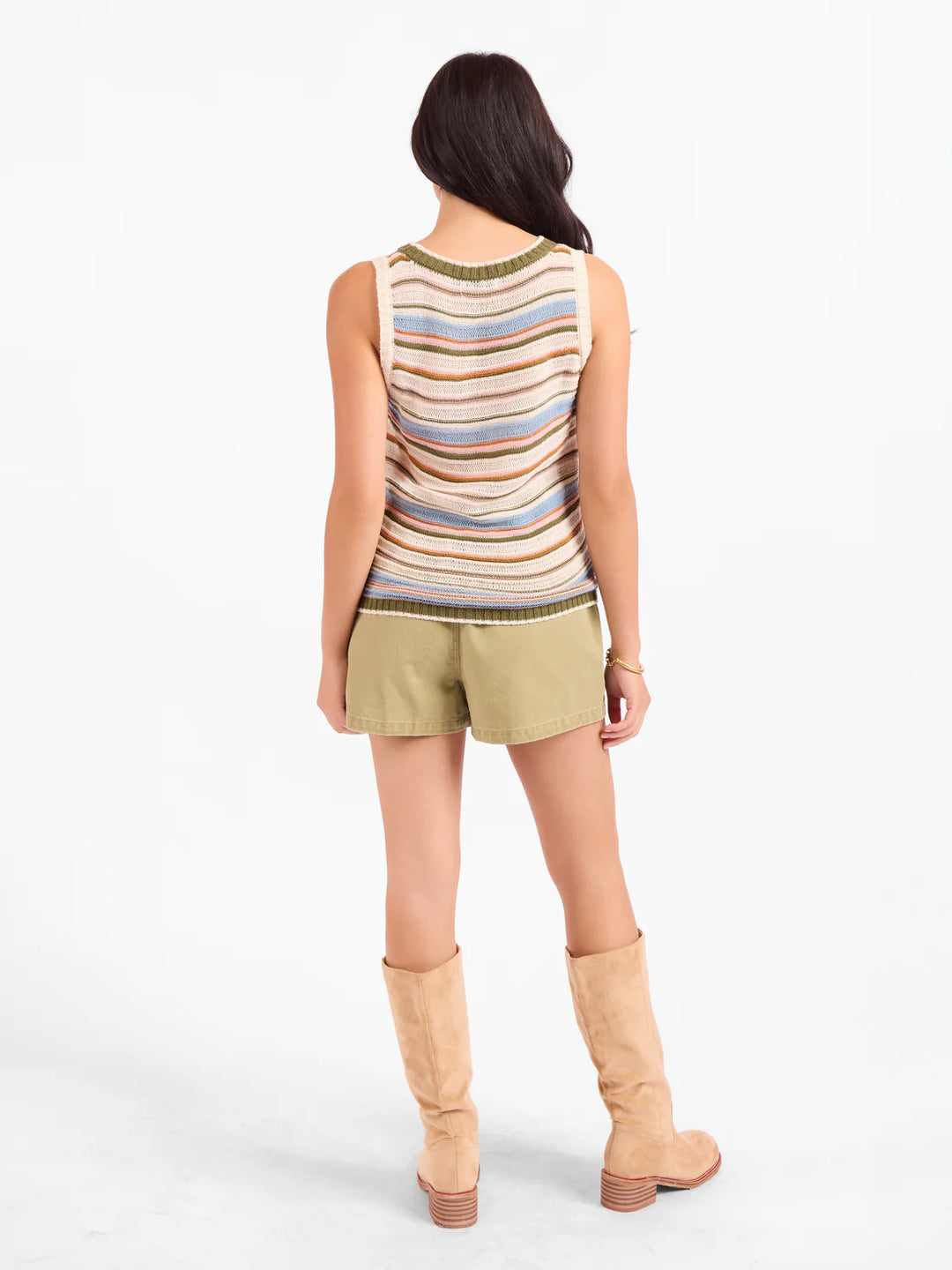 Fall Stripe Sweater Vest
