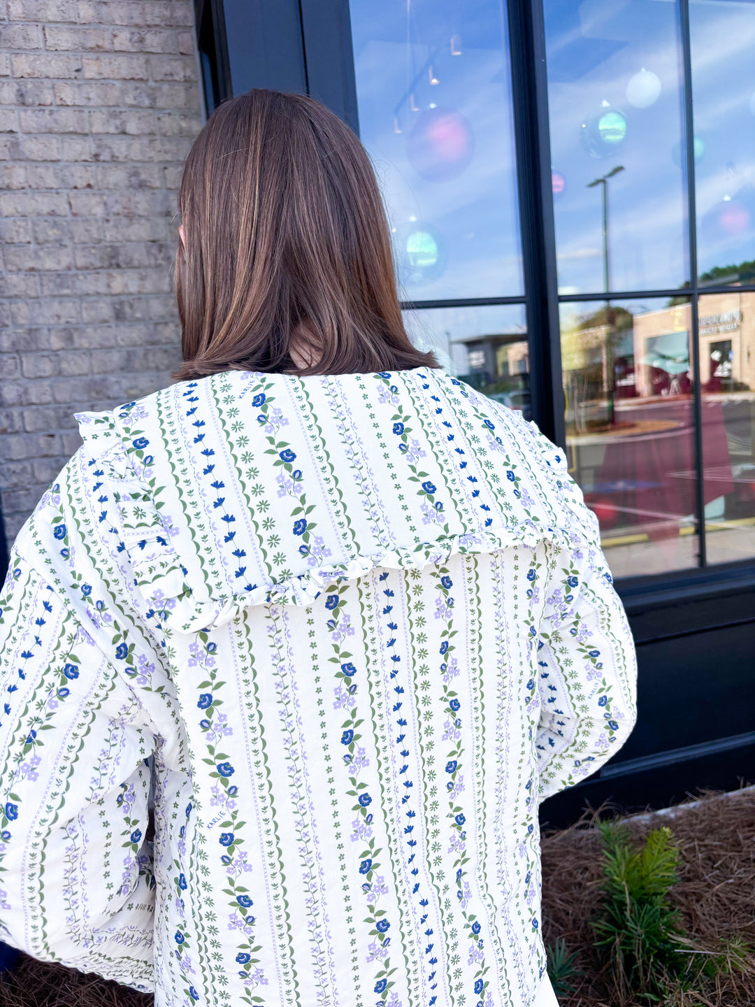 French Floral Quilted Jacket