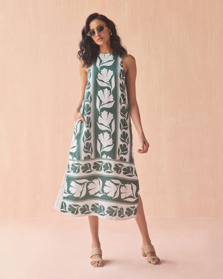 Gwen Palm Maggie Midi Dress