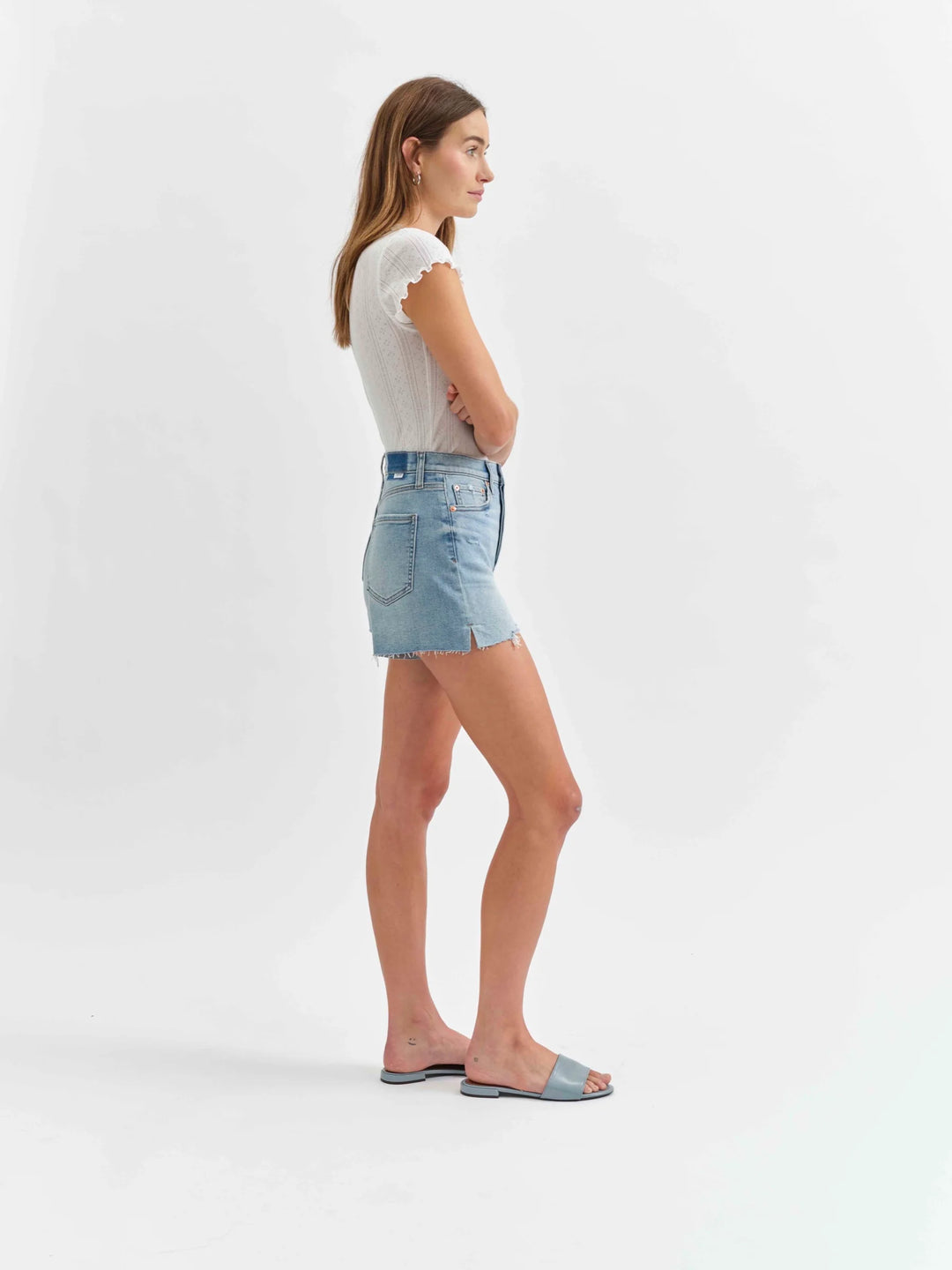 Bottom Line High Rise Shorts in Blooming Vintage - Daze Denim