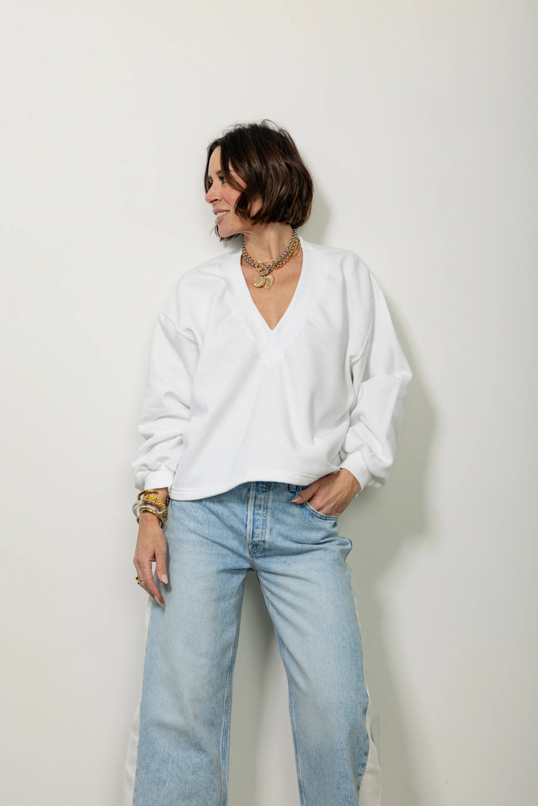 Tucker Sweatshirt in White