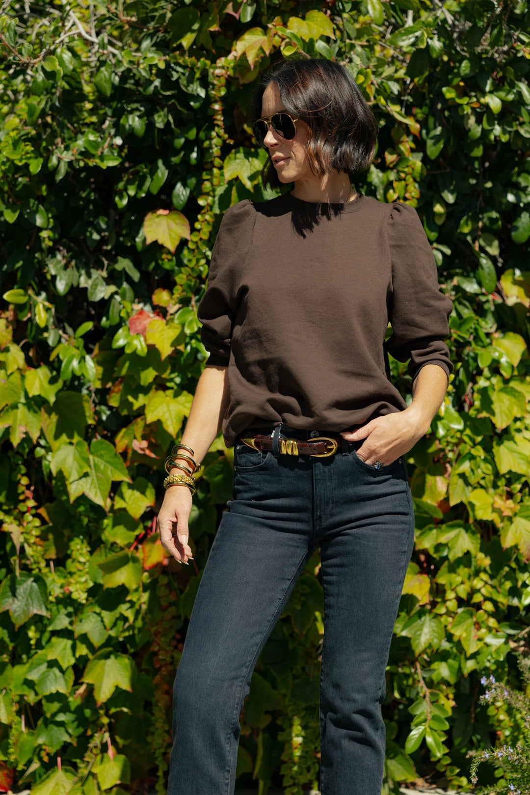 Cooper Sweatshirt in Chocolate Brown