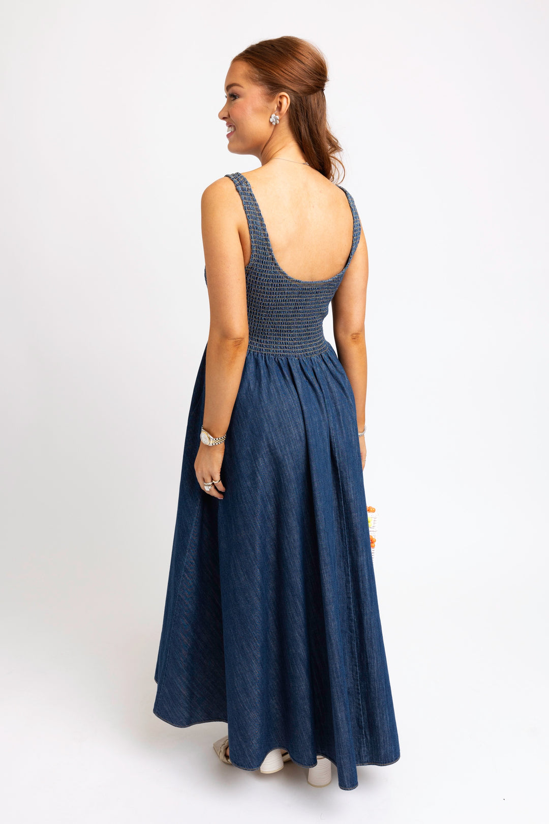 Denim Tank Maxi Dress
