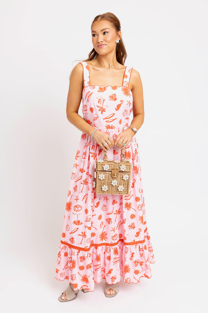 Beach Linen Maxi Dress