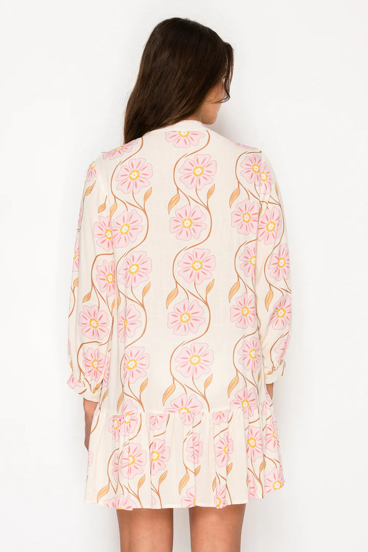 Floral Swirl Short Dress